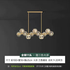 Modern Nordic Crystal Copper Dining Pendant Light