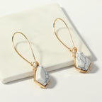 Stylish Minimalist Metal Turquoise Earrings and Drops