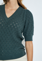 PCRosalia Strik T-shirt - Grøn