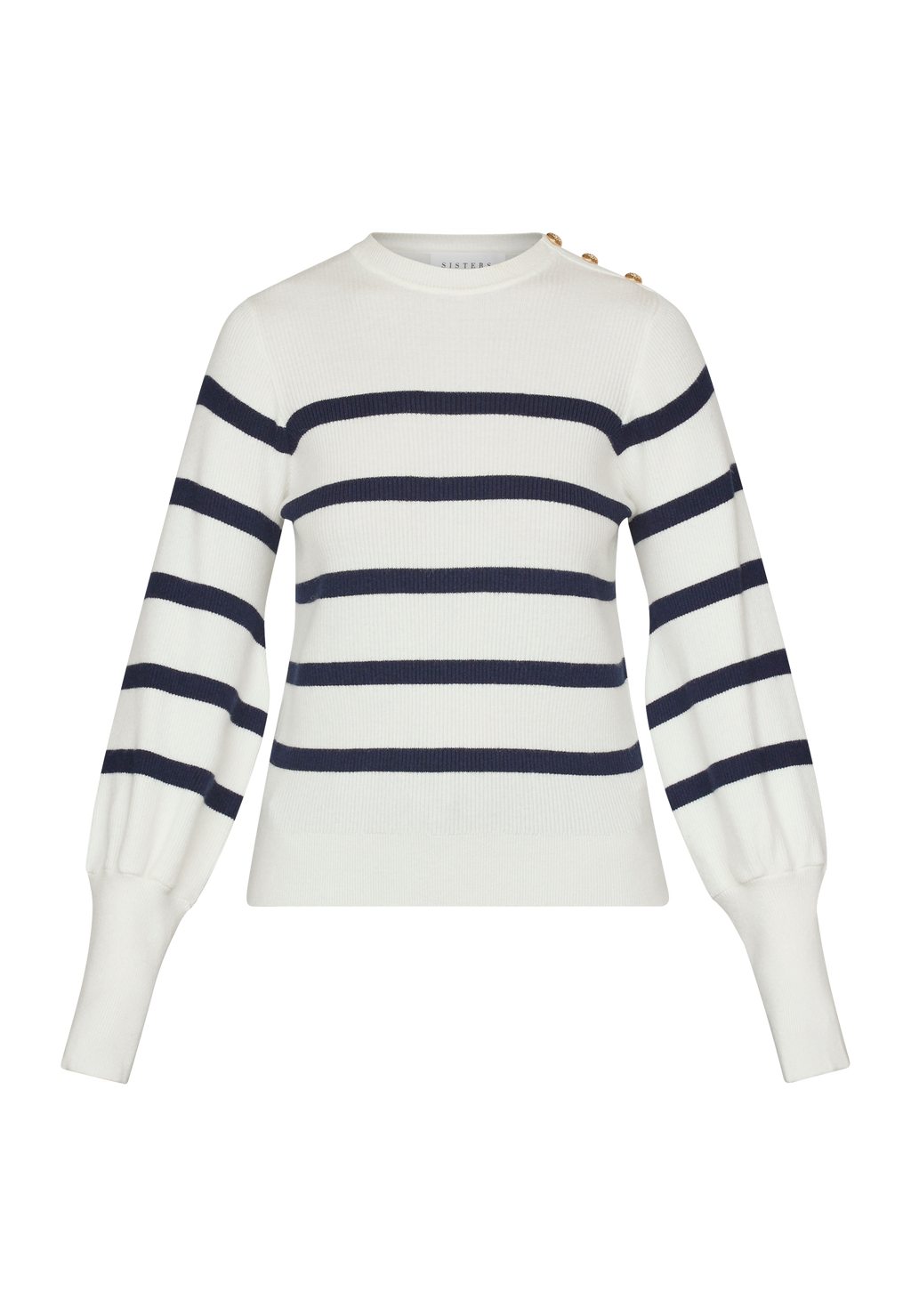 Hani-Stripe Bluse - Hvid