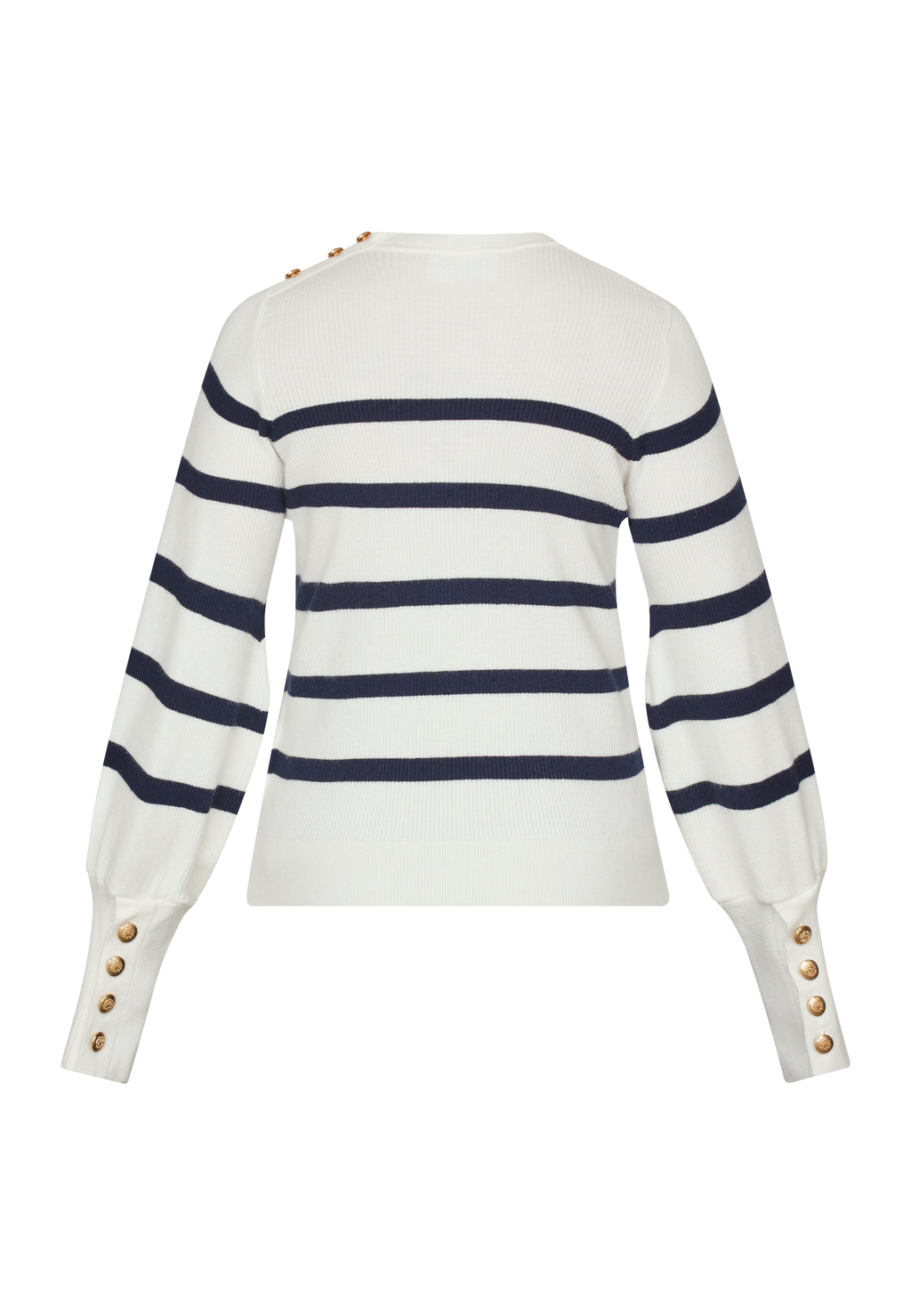 Hani-Stripe Bluse - Hvid