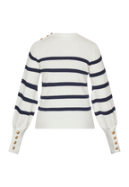 Hani-Stripe Bluse - Hvid