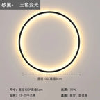 Nordic Minimalist Round Bedside Ring Wall Light