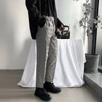 2020 Autumn Retro British Style Plaid Casual Trousers - StilNord