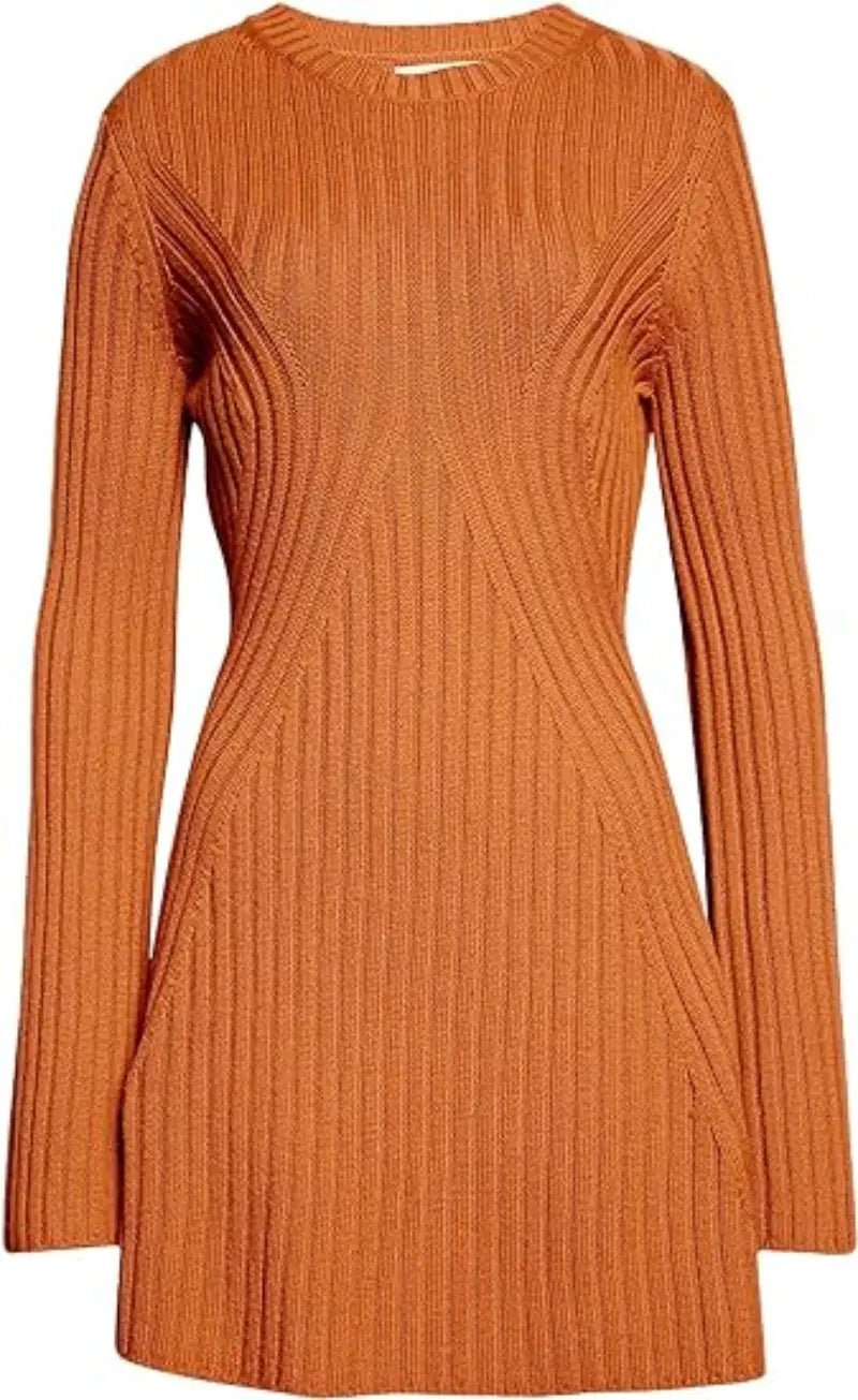2023 Autumn Winter Long Sleeve Knit Dress for Women - StilNord