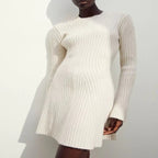 2023 Autumn Winter Long Sleeve Knit Dress for Women - StilNord