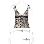 2024 Summer New Women's Sexy Leopard Print Top - StilNord