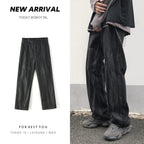 Trendy Tie-Dye Loose Straight-Leg Pants for Spring/Fall