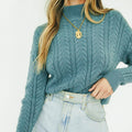 Women's Knit Pullover Sweater for Fall/Winter Collection