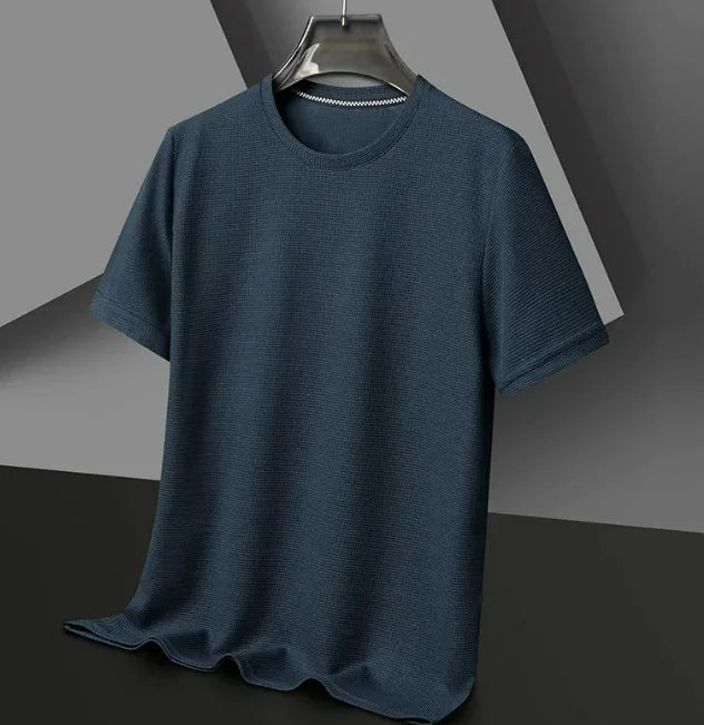 Men's Polyester Round Neck T-shirt