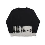 Gradient Split Hem Basic T-Shirt