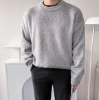 Wind-Padded Long-Sleeve Pullover Sweater