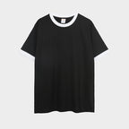 Cotton Japanese Style Basic T-Shirt with Vintage Patch