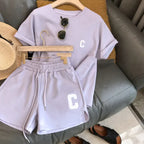 Women's Casual Loose T-shirt & Shorts Set