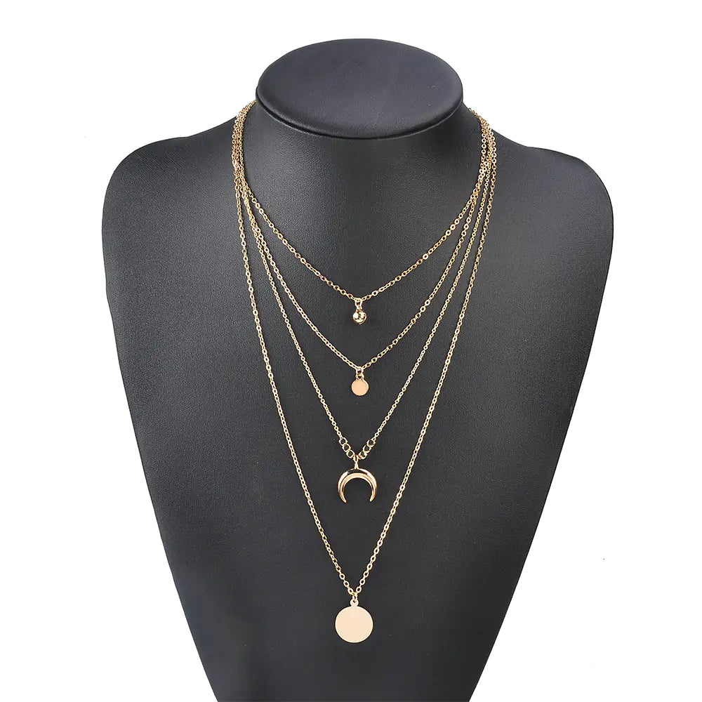 Vintage Ethnic Style Multi-Layer Necklace for Women