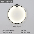 Nordic Minimalist Round Bedside Ring Wall Light