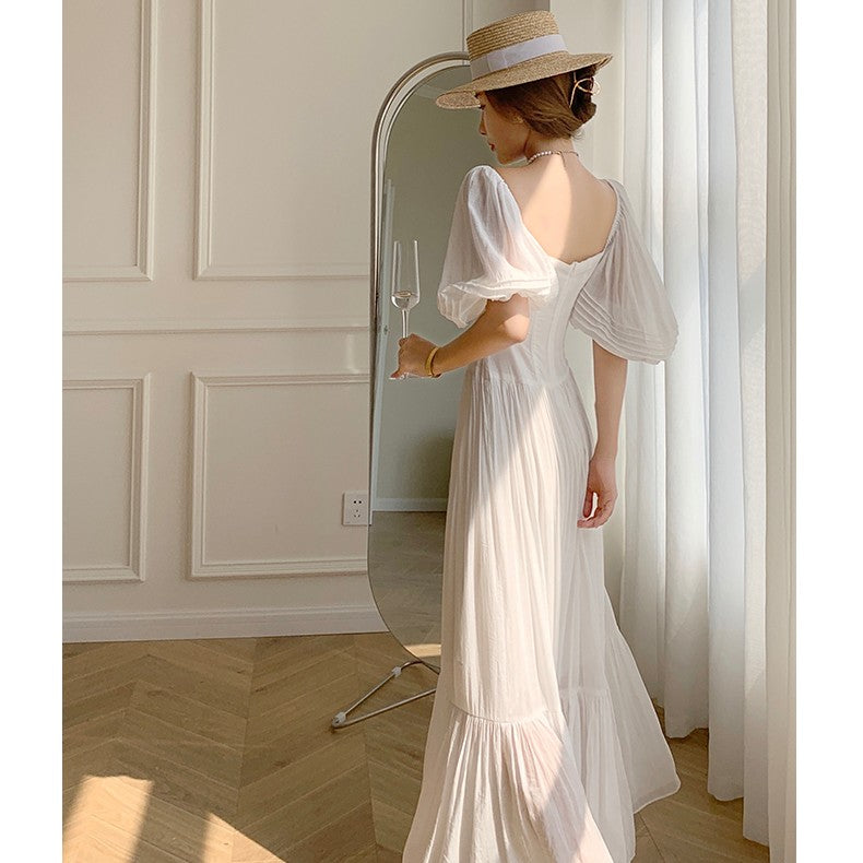 Fransk retro-paladsstil kjole til kvinder