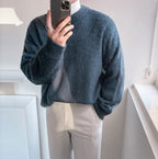 Wind-Padded Long-Sleeve Pullover Sweater