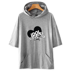 Fashionable Hooded Short Sleeve T-Shirt