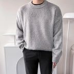 Wind-Padded Long-Sleeve Pullover Sweater