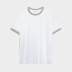 Cotton Japanese Style Basic T-Shirt with Vintage Patch