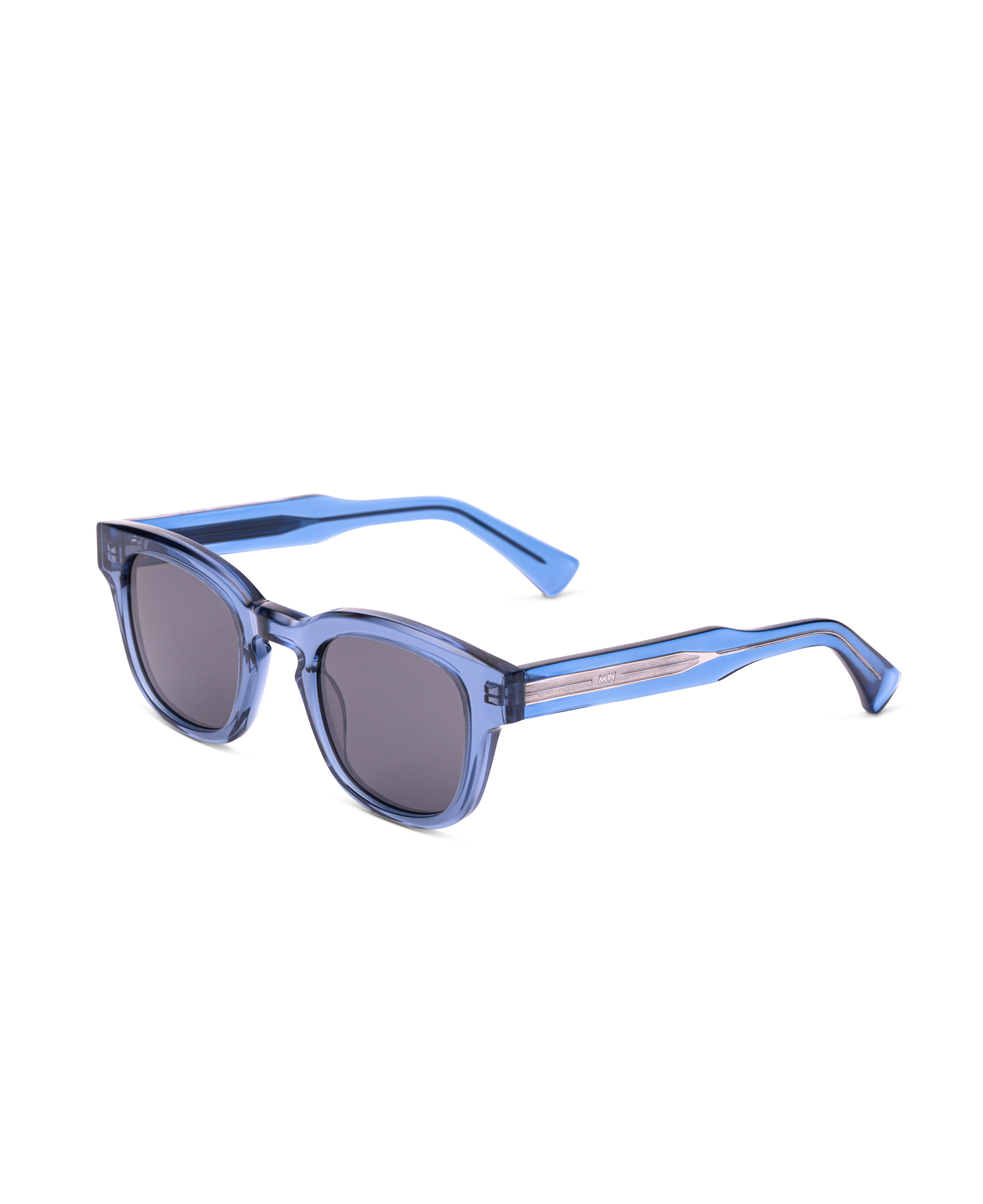 AUSTIN Grey Blue Transparent - Solbrille