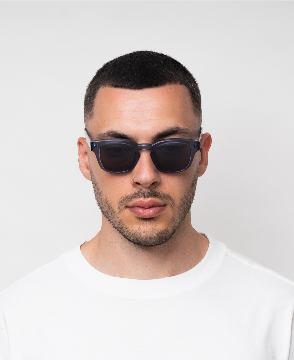 AUSTIN Grey Blue Transparent - Solbrille