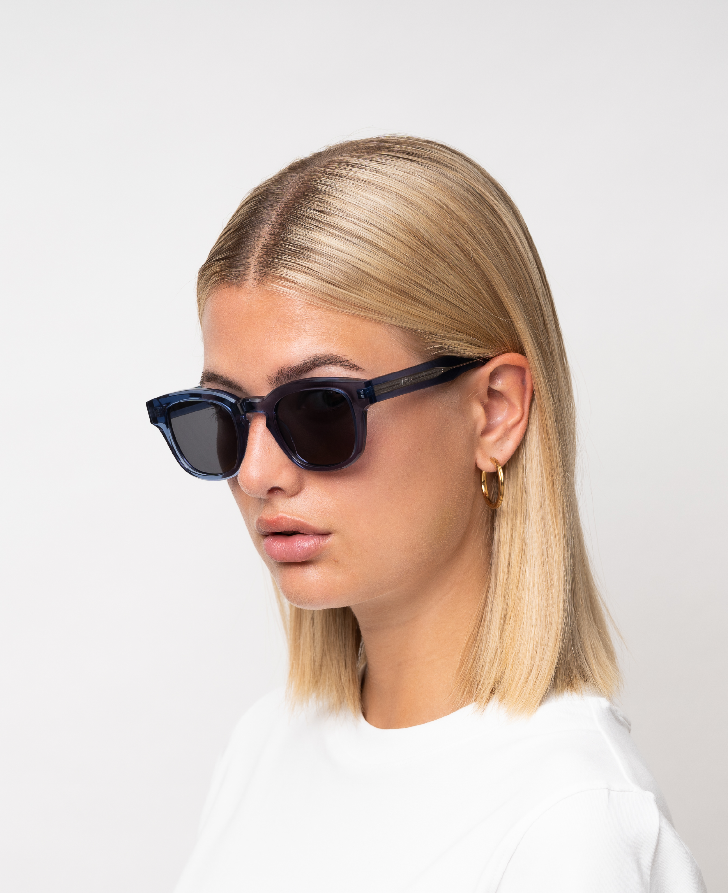 AUSTIN Grey Blue Transparent - Solbrille