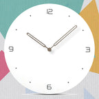Nordic Style Wooden Wall Clock - Round Design