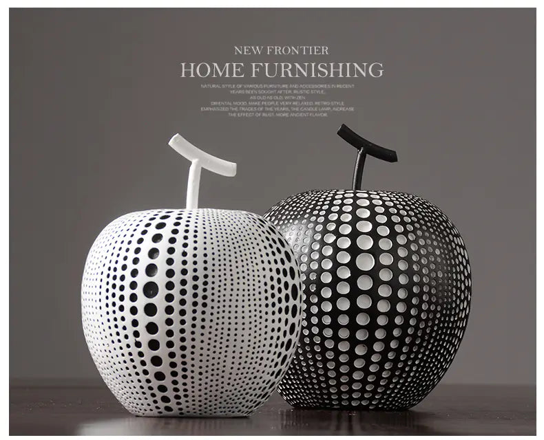 Modern Minimalist Nordic Resin Apple Decor for Home