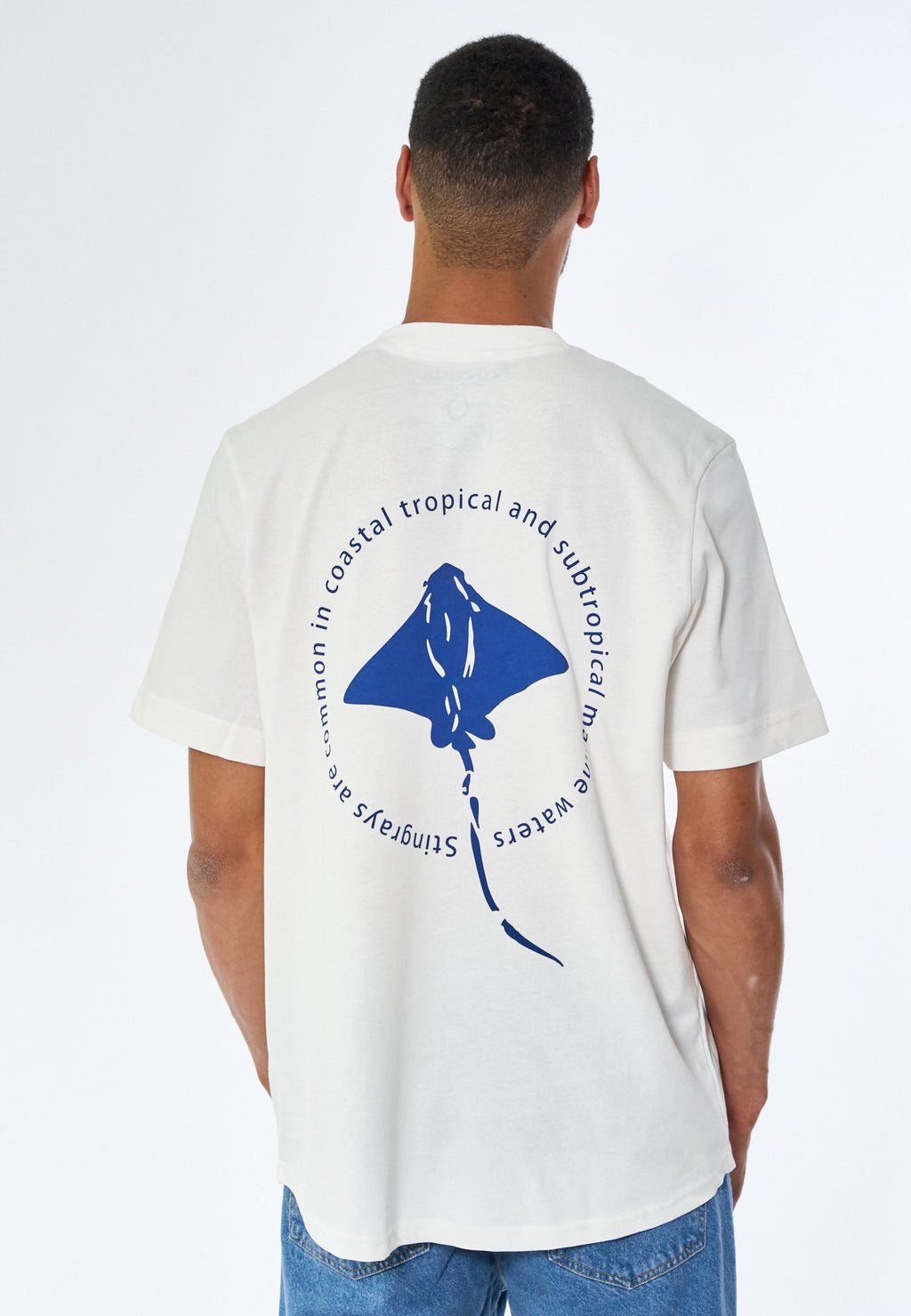 Bruce Stingray back print tee - Snow White