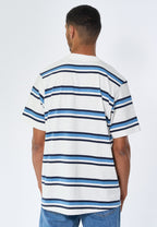 Bruce Stripe tee - Harbour Blue