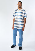 Bruce Stripe tee - Harbour Blue