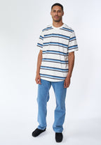 Bruce Stripe tee - Harbour Blue