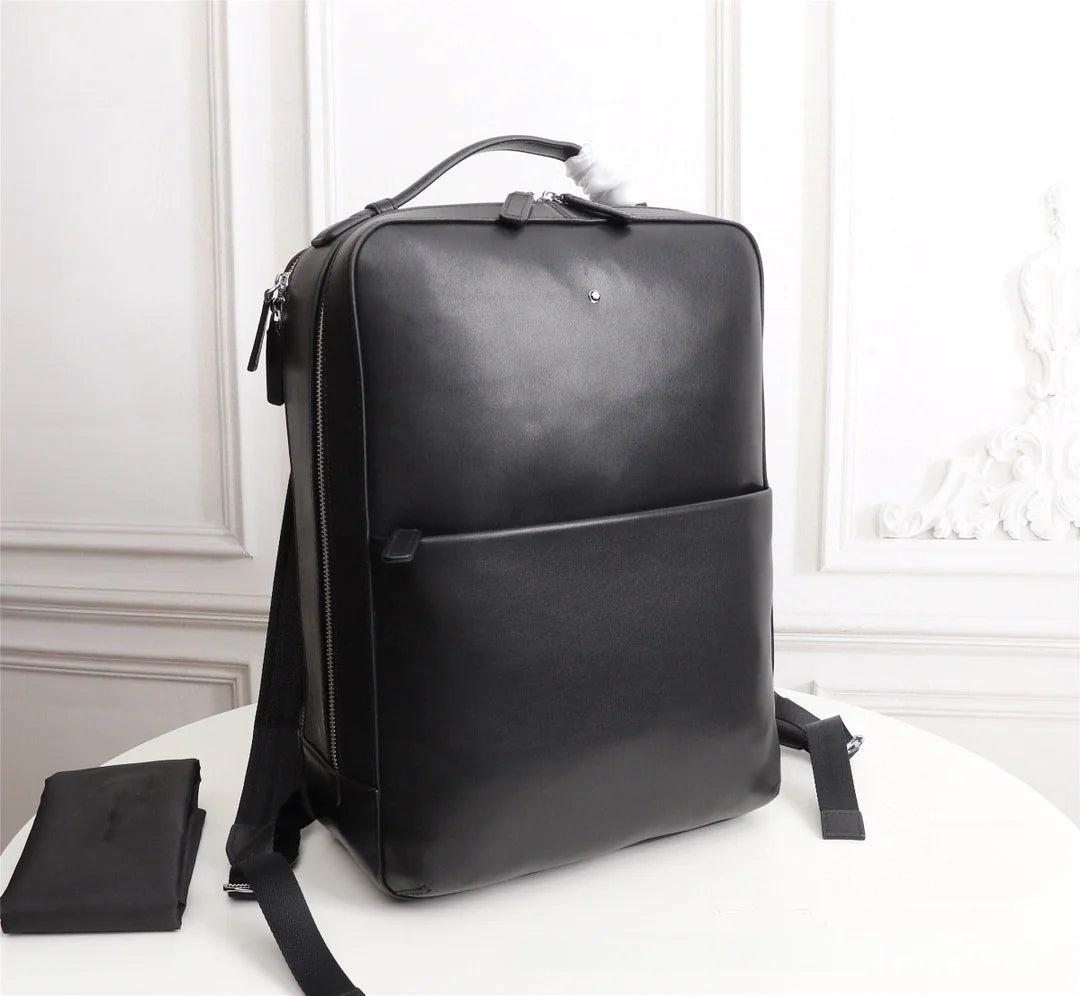 Men's Genuine Leather Waterproof Business Backpack