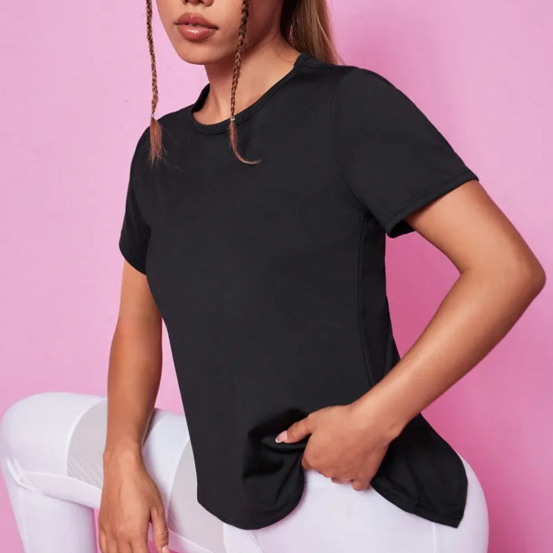 Åndbar Quick-dry Mesh Yoga T-shirt