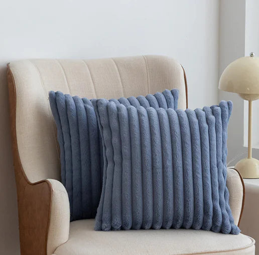 Nordic Faux Rabbit Fur Drawstring Pillowcase