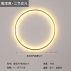 Nordic Minimalist Round Bedside Ring Wall Light