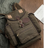 American Retro FR825 Heavy Oil Wax Waterproof Backpack