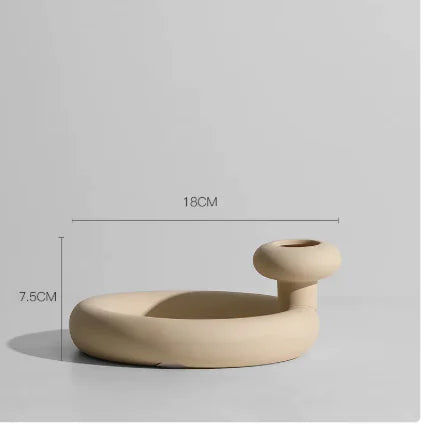 Nordic Light Luxury Ins Small Ceramic Vase