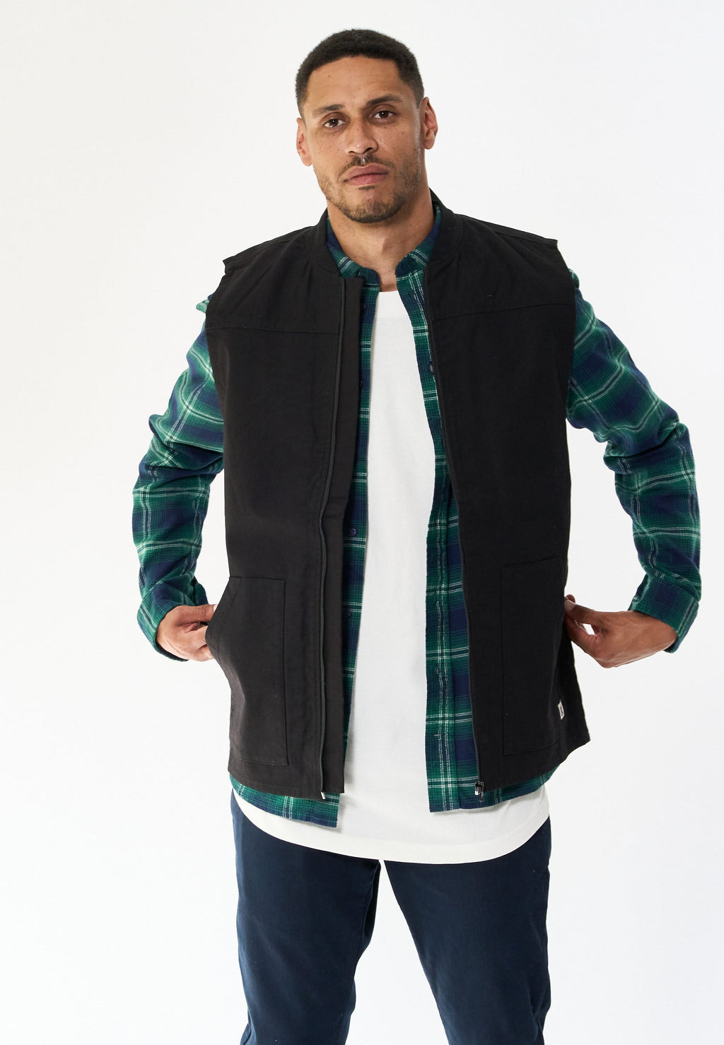 Heavy Canvas Vest - Black