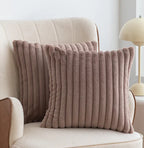 Nordic Faux Rabbit Fur Drawstring Pillowcase