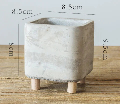 Creative Cement Planter with Legs - Nordic Style