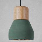 Nordic Creative Modern Colorful Cement Wood Pendant Light