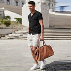 Summer Cotton Knitted Cardigan - Men's Polo Shirt 3391