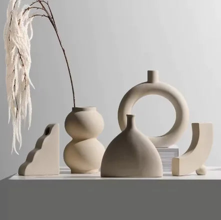 Nordic Light Luxury Ins Small Ceramic Vase