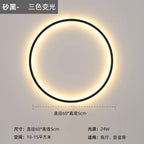 Nordic Minimalist Round Bedside Ring Wall Light