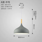 Nordic Style Vintage Restaurant Pendant Light Fixture