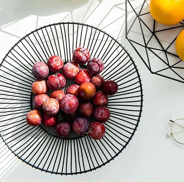 Nordic Style Minimalist Iron Fruit Basket Decor