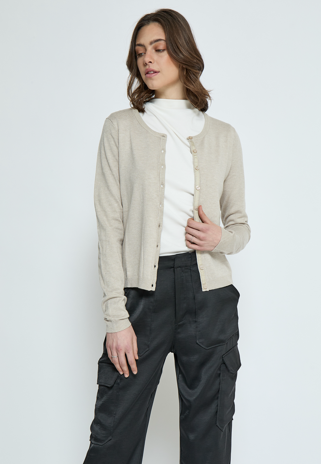 MSNew Laura Cardigan - Sand